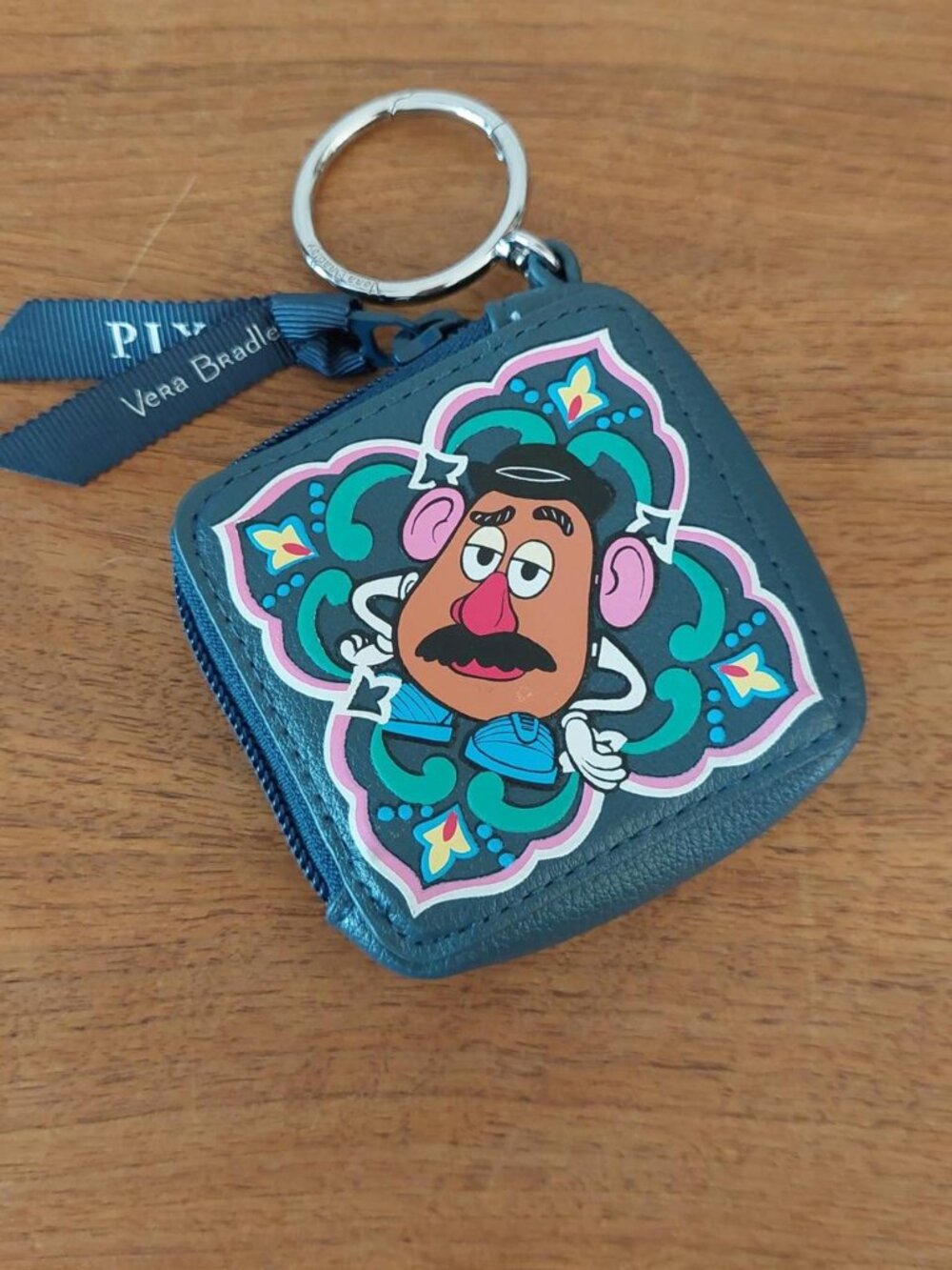 vera bradley Disney Pixar Toy Story Mrs mr Potato Head keychain purse with blue
